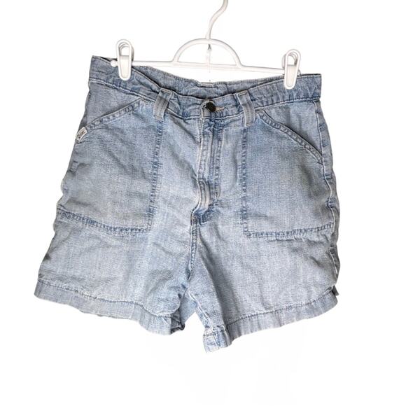 Vintage Riders Light Wash High Waisted Shorts HiRise Casual Everyday Summer - Picture 1 of 8